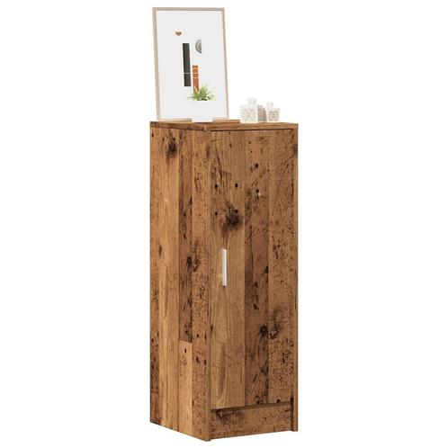 vidaXL Schoenenkast 32x35x92 cm bewerkt hout oud houtkleurig, Huis en Inrichting, Kasten | Schoenenrekken, Nieuw, Verzenden