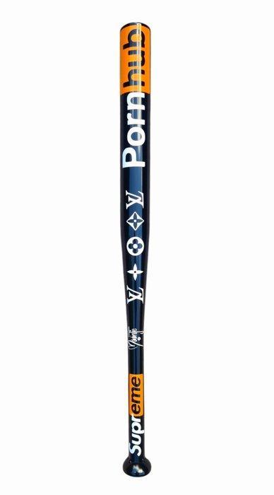Moontje - Supreme - PornHub Baseball Bat Blck-Wht-Orng, Antiek en Kunst, Kunst | Schilderijen | Modern