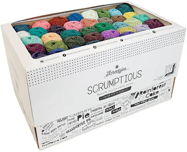 Scheepjes Scrumptious Colour Pack - 80 kleuren x 30 gram, Hobby en Vrije tijd, Breien en Haken, Ophalen of Verzenden