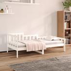 vidaXL Slaapbank zonder matras 90x190 cm massief grenenhout, 90 cm, Eenpersoons, Verzenden, Wit