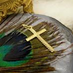 18 Krt. Gouden hanger van een kruis (religieus) (religieus), Ophalen of Verzenden, Gebruikt, Goud, Overige merken