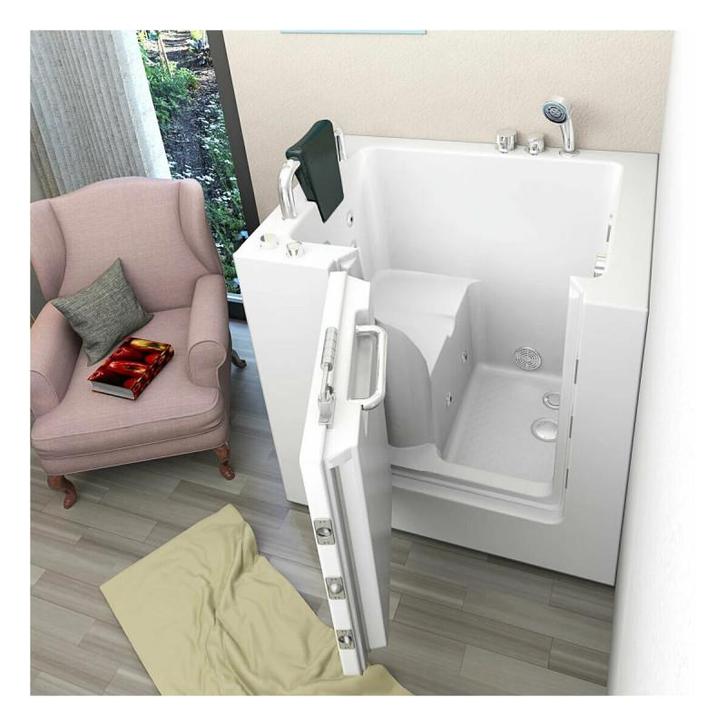 Instap Zitbad  Flush Whirlpool Rechts 100X78X113 (Badkamer), Doe-het-zelf en Verbouw, Sanitair, Nieuw, Ophalen of Verzenden