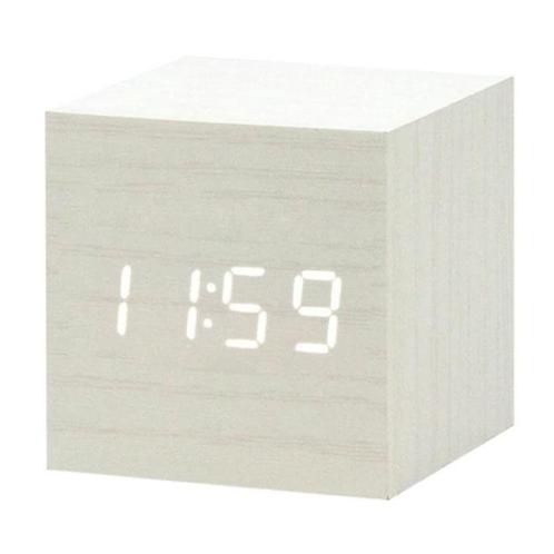 Houten Digitale LED Klok - Wekker Alarm  Snooze Helderheid, Witgoed en Apparatuur, Wekkers, Nieuw, Verzenden