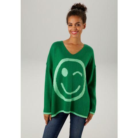 Aniston CASUAL Gebreide trui met gebreid smiley, Kleding | Dames, Truien en Vesten, Nieuw, Verzenden