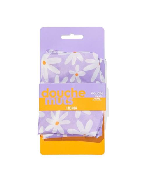 HEMA Douchemuts bloemen lila, Kleding | Heren, Mutsen, Sjaals en Handschoenen, Nieuw, Verzenden