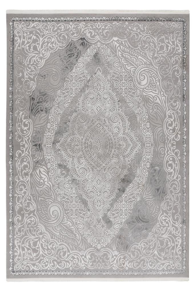 Vintage Vloerkleed | Elif | Zilver | 200x290 cm, Huis en Inrichting, Stoffering | Tapijten en Kleden, Verzenden