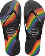 Havaianas Slim Pride Dames Slippers - Black - Maat 37/38, Kleding | Dames, Schoenen, Nieuw, Verzenden