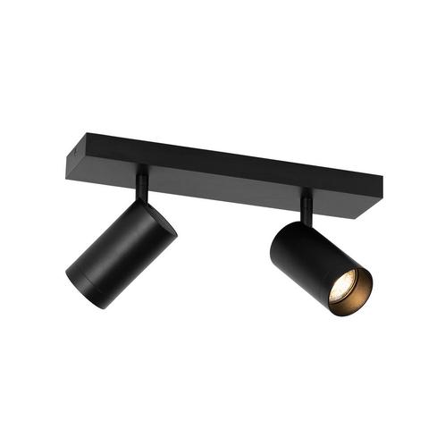 Moderne plafondspot zwart verstelbaar 2-lichts - Jeana Luxe, Huis en Inrichting, Lampen | Spots, Nieuw, Metaal of Aluminium