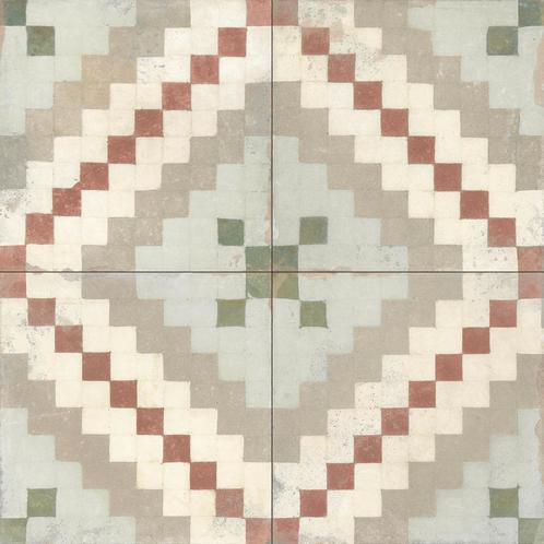 Vloertegel / wandtegel ruzafa vintage 22.3x22.3 r10, Doe-het-zelf en Verbouw, Tegels, Vloertegels, Nieuw, 10 m² of meer, Keramiek
