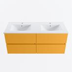 MONDIAZ VICA 120cm badmeubel onderkast Ocher 4 lades., Ophalen of Verzenden, Nieuw, Bad