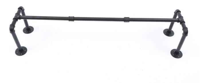 Industriële metalen kapstok 115 cm zwart, Kleding | Dames, Kledingrekken, Nieuw, Verzenden