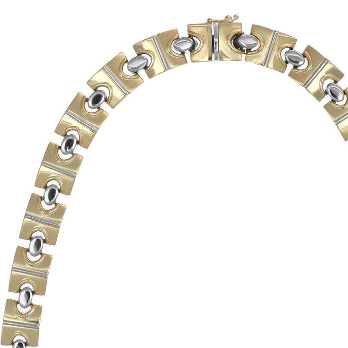 Halsketting - 18 karaat Geel goud, Witgoud, Sieraden, Tassen en Uiterlijk, Kettingen