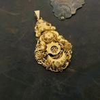 Antiek gouden hanger van een mutsenbel, Ophalen of Verzenden, Gebruikt, Goud, Overige merken