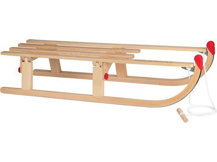 Nijdam Opvouwbare Slee - Vouwslee - Houten Klapslee - 110 cm, Kinderen en Baby's, Speelgoed | Overig, Nieuw, Verzenden