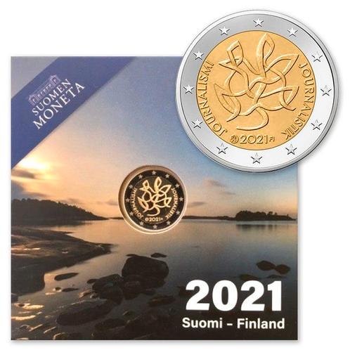 Finland 2 Euro Journalistiek 2021 Proof, Postzegels en Munten, Munten | Europa | Euromunten, Verzenden