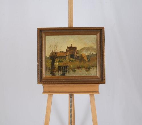 Henri van Os-Delhez (1880-1976) - De Biesbosch, Antiek en Kunst, Kunst | Schilderijen | Klassiek
