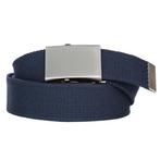 Koppelriem/Tropenkoppel canvas met schuifgesp - Blauw NIEUW, Kleding | Heren, Riemen en Ceinturen, Ophalen of Verzenden, Nieuw