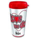 Koffiemok - Travel Mug - BEATLES-LOVE ME DO, Verzamelen, Verzenden, Zo goed als nieuw