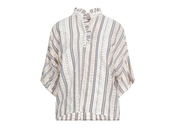 Veiling - Sandro Blouse Maat 1/36 Blauw wit, Kleding | Dames, Blouses en Tunieken