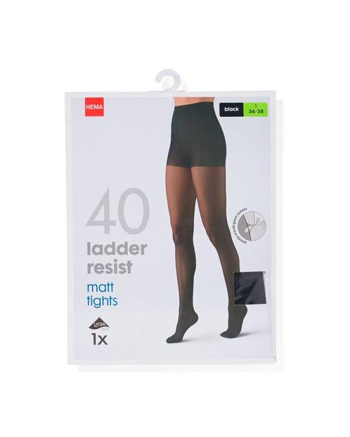 HEMA Panty anti-ladder 40denier zwart, Kleding | Dames, Leggings, Maillots en Panty's, Nieuw, Verzenden