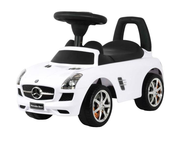 Loopauto - Mercedes SLS - 67 x 29 x 37 cm - wit, Kinderen en Baby's, Speelgoed | Buiten | Voertuigen en Loopfietsen, Nieuw, Ophalen of Verzenden