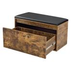 Schoenenkast Degerfors met lade 80x39x45 cm eikenkleurig en, Verzenden, Nieuw