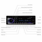 AUTORADIO BLUETOOTH USB SD AUX 4x60W 1DIN GRATIS VERZENDING, Ophalen of Verzenden, Nieuw
