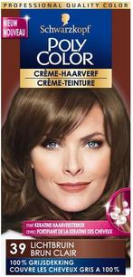 SCHWARZKOPF POLY COLOR CRÈME-HAARVERF 39 LICHTBRUIN PAK 1 .., Verzenden, Nieuw