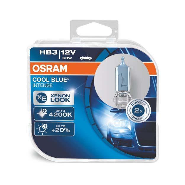 Osram HB3 Halogeenlamp 12V 60W Cool Blue Intense P20d 2 stuk, Auto-onderdelen, Verlichting, Nieuw, Ophalen of Verzenden