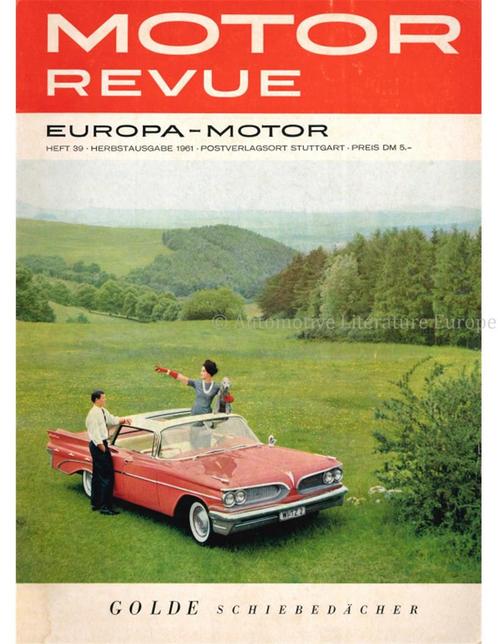 1961 MOTOR REVUE MAGAZINE DUITS, Boeken, Auto's | Folders en Tijdschriften