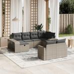 vidaXL 10-delige Loungeset met kussens poly rattan, Tuin en Terras, Tuinsets en Loungesets, Meer dan 8 zitplaatsen, Nieuw, Loungeset