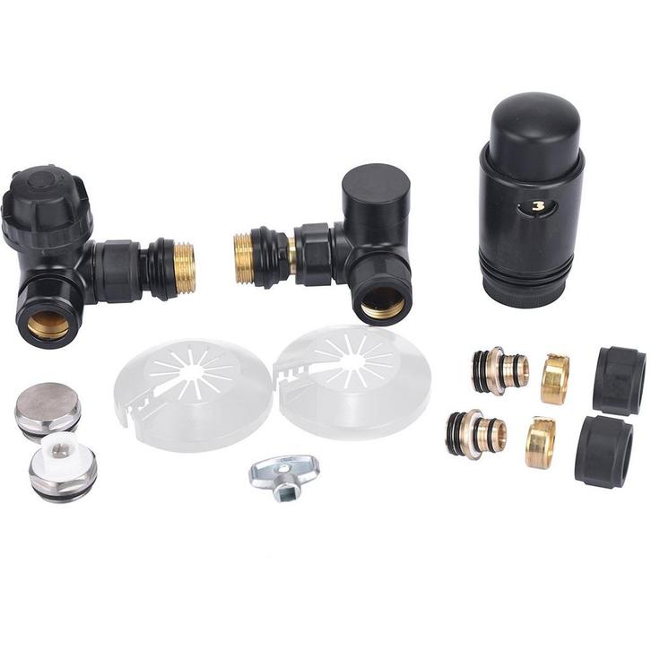 Riko Luxe Thermosatisch Radiator Aansluitset Haaks Verkeerd, Doe-het-zelf en Verbouw, Verwarming en Radiatoren, Nieuw, Ophalen of Verzenden