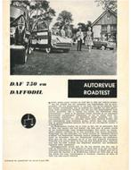 1962 DAF 750 DAFFODIL BROCHURE NEDERLANDS, Boeken, Auto's | Folders en Tijdschriften, Nieuw, Author