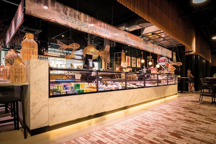 Koeltoonbank voorzien van plaatkoeling, slagerij, vis, kaas, Zakelijke goederen, Horeca | Overige