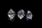 RARISSIME Set van 3 Herkimer-diamanten – 16,30 karaat