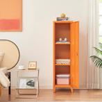 Lockerkast Kurikka metaal 137x38x38 cm oranje [en.casa], Verzenden, Nieuw in verpakking