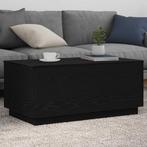 vidaXL Salontafel met LED-verlichting 90x50x40 cm zwart, Huis en Inrichting, Verzenden, Nieuw, Overige houtsoorten, 50 tot 100 cm
