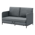 [en.casa] Slaapbank 2-zitsbank 78x125x67 cm donkergrijs, Verzenden, Nieuw