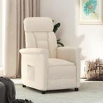vidaXL Fauteuil verstelbaar microvezelstof beige, Huis en Inrichting, Fauteuils, Verzenden, Nieuw