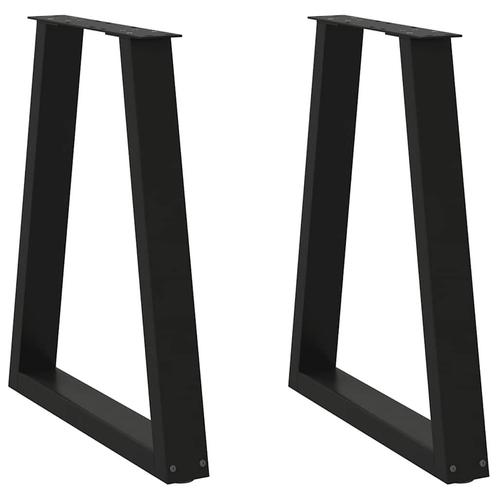 vidaXL Eettafelpoten 2 st V-vormig 50x(72-73,3) cm staal, Huis en Inrichting, Tafelonderdelen, Nieuw, Verzenden