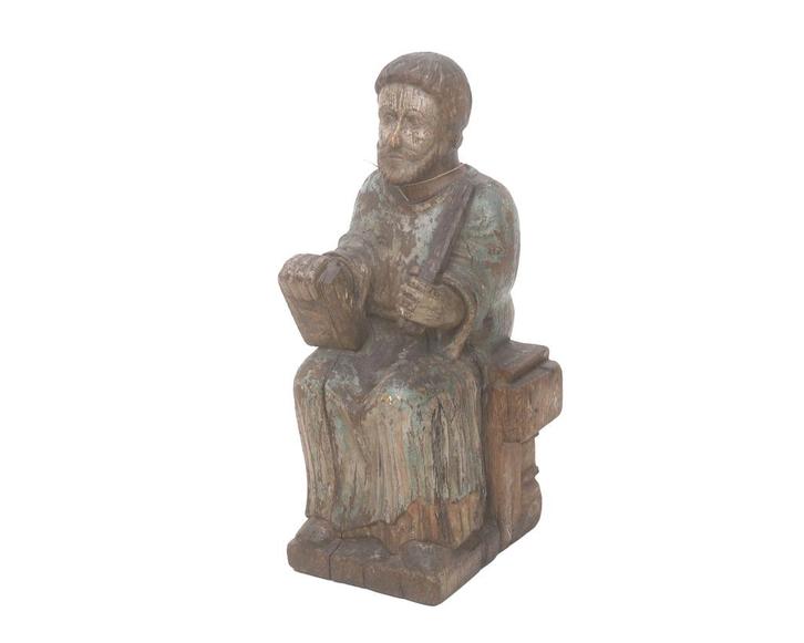 Een houten heiligenbeeld van Paulus, Spanje, 18e/19e eeuw, Antiek en Kunst, Kunst | Beelden en Houtsnijwerken