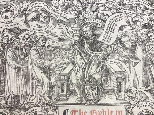 Tyndale Rogers and Myles Coverdale - Frontispiece of the, Antiek en Kunst, Antiek | Boeken en Bijbels