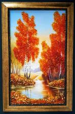 Barnsteen - Unique Amber picture Wall decoration - Home