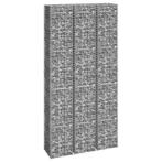 vidaXL Schanskorf plantenbakken 3 st verhoogd 30x30x200 cm, Verzenden, Minder dan 60 cm, Nieuw, Metaal