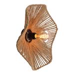 Landelijke wandlamp bruin, Annelot, met schakelaar, Ophalen of Verzenden, Nieuw, Metaal, Landelijk