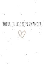 Wenskaart - Hoera, Jullie Zijn Zwanger!, Ophalen of Verzenden, Nieuw