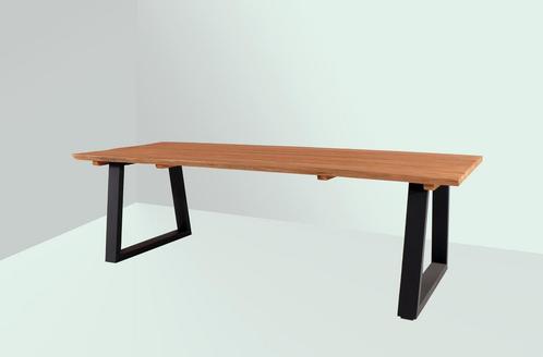 Woodcraft Titan aluminium tafel met teakhouten blad 250 x, Tuin en Terras, Tuinsets en Loungesets, Ophalen of Verzenden