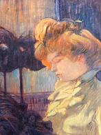 Henri De Toulouse-Lautrec (1864-1901) - La Femme au Chapeau, Antiek en Kunst