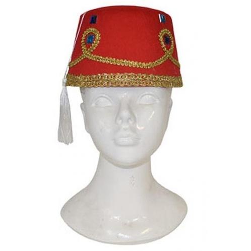 Marokkaanse hoeden met decoratie voor volwassenen - Feesth.., Hobby en Vrije tijd, Feestartikelen, Ophalen of Verzenden