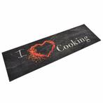 vidaXL Keukenmat wasbaar cooking-print 45x150 cm fluweel, Tuin en Terras, Deurmatten, Verzenden, Nieuw